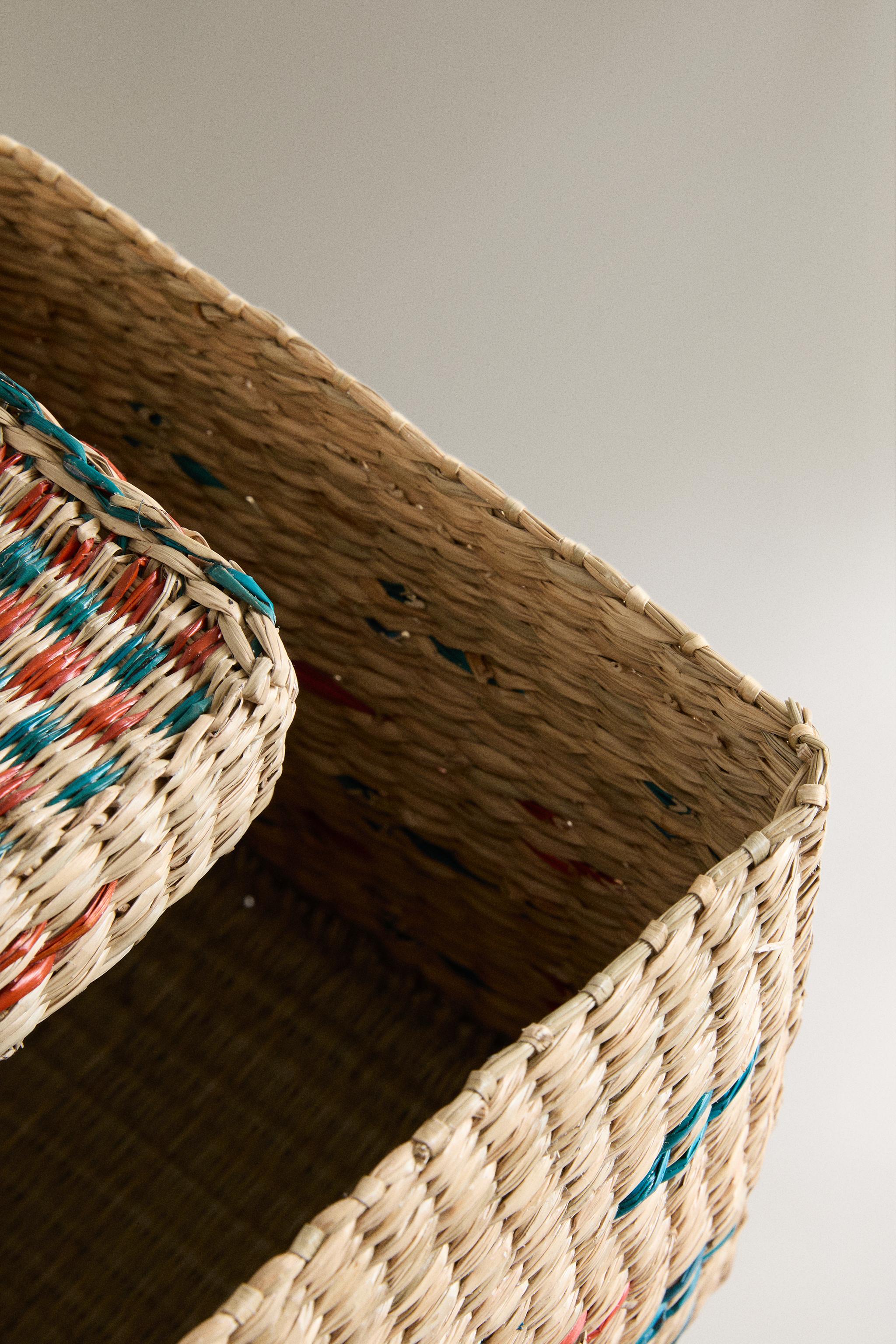 KIDS' SEAGRASS BASKET WITH LID